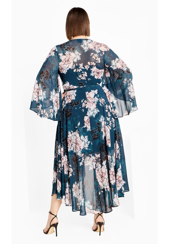 Jade Blossom Maxi Dress - jade, GREEN, on-hover image number 1