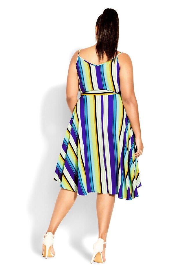 Elise Dress - cobalt, WHITE, alternate image number 2