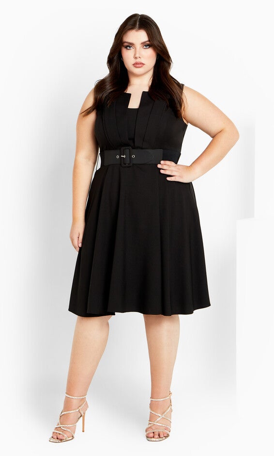 Vintage Veronica Dress - black, BLACK, alternate image number null