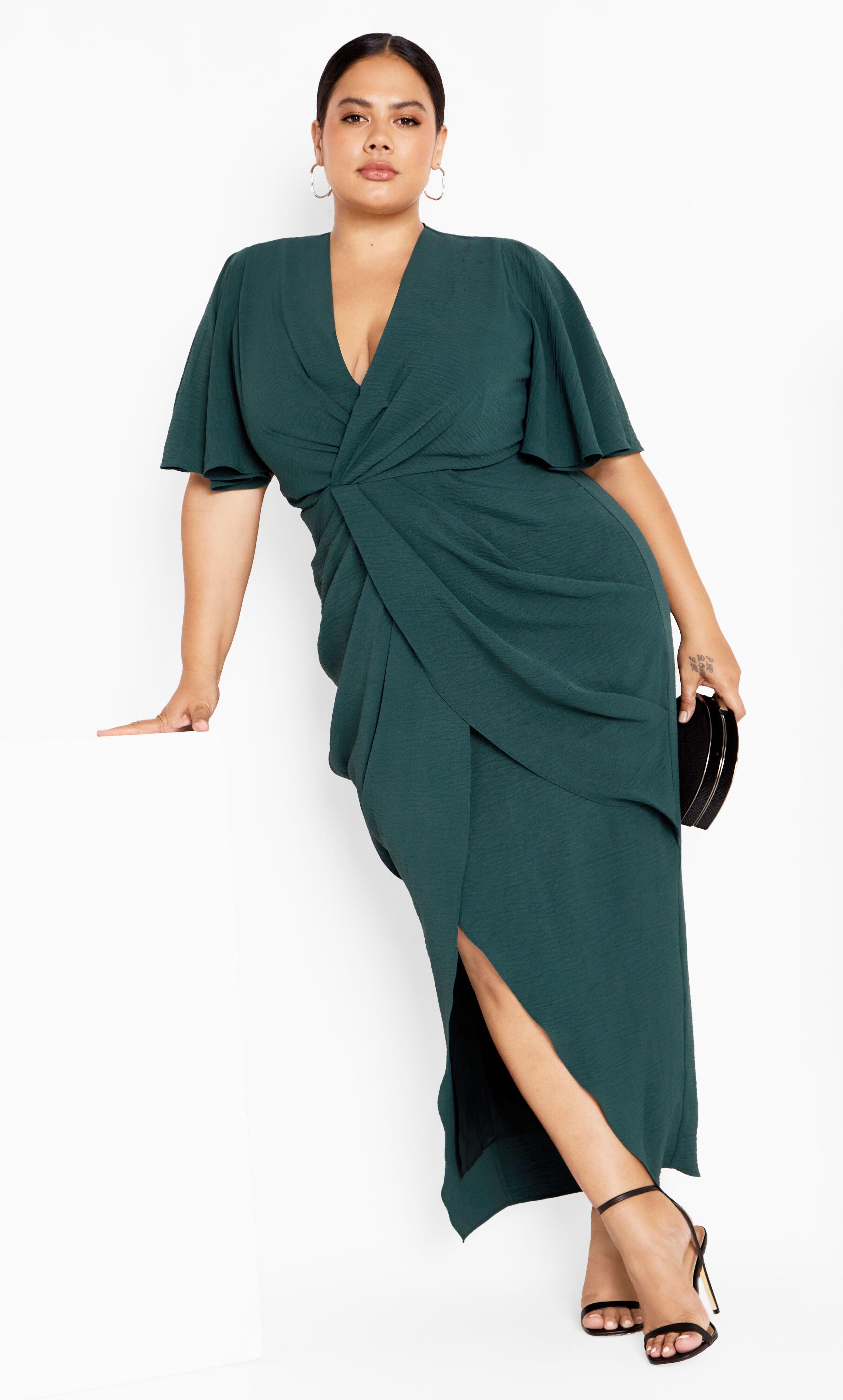 Braelynn Maxi Dress - emerald, GREEN, hi-res image number 0