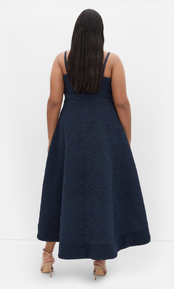 Tiffany Hi Low Maxi Dress - navy, NAVY, alternate image number null