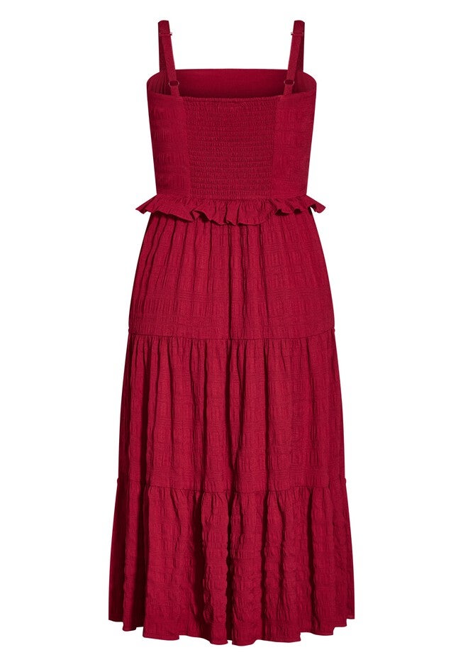 Tier Love Dress - red, RED, alternate image number null