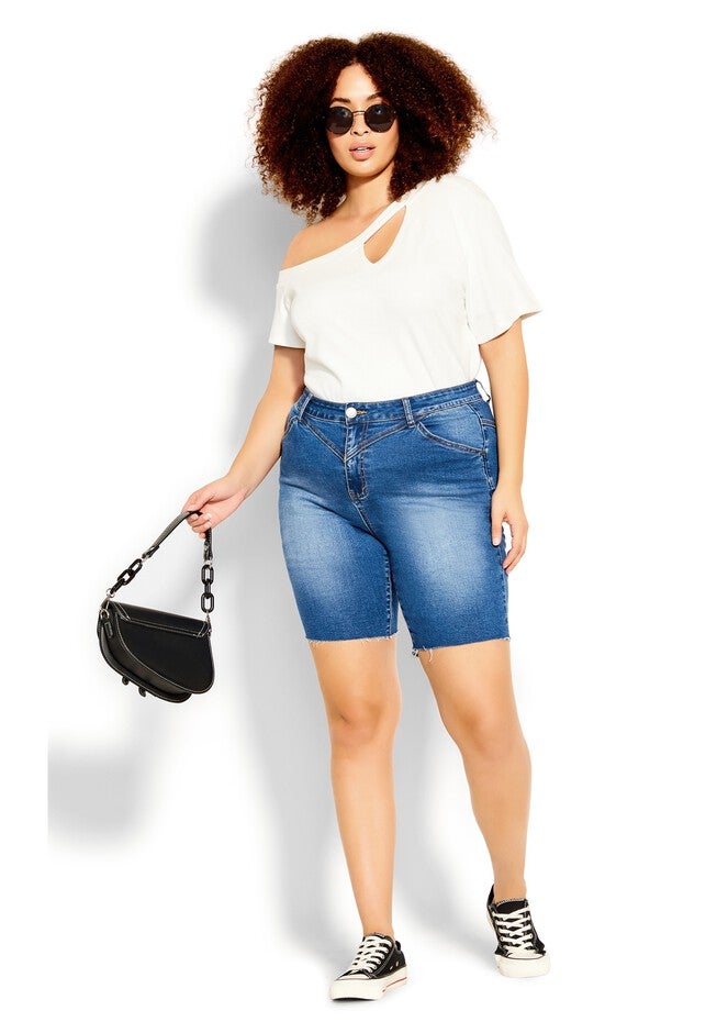 Denim Love Short - mid denim, BLUE, hi-res image number null