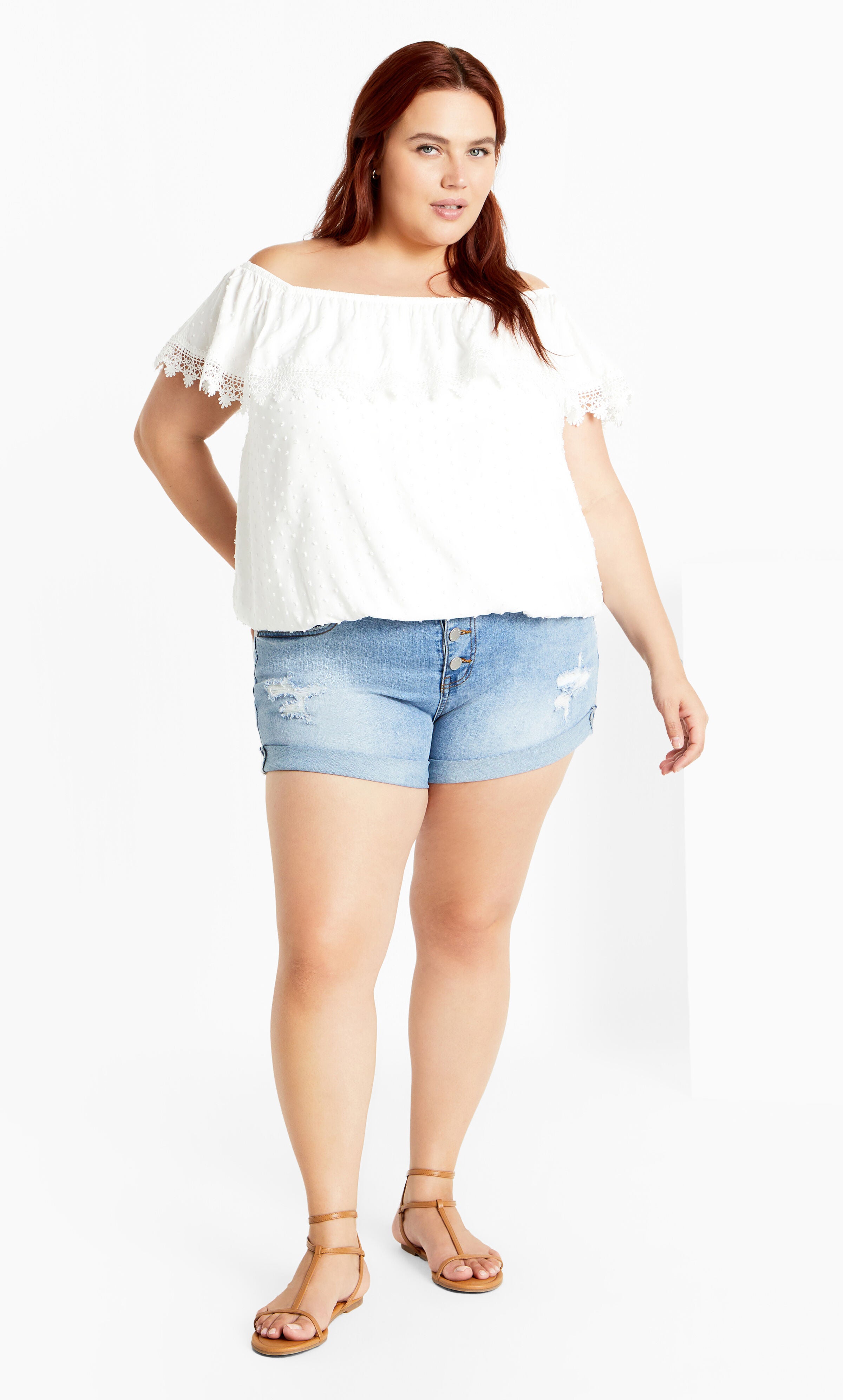 Spot Sara Top - ivory, WHITE, alternate image number 1