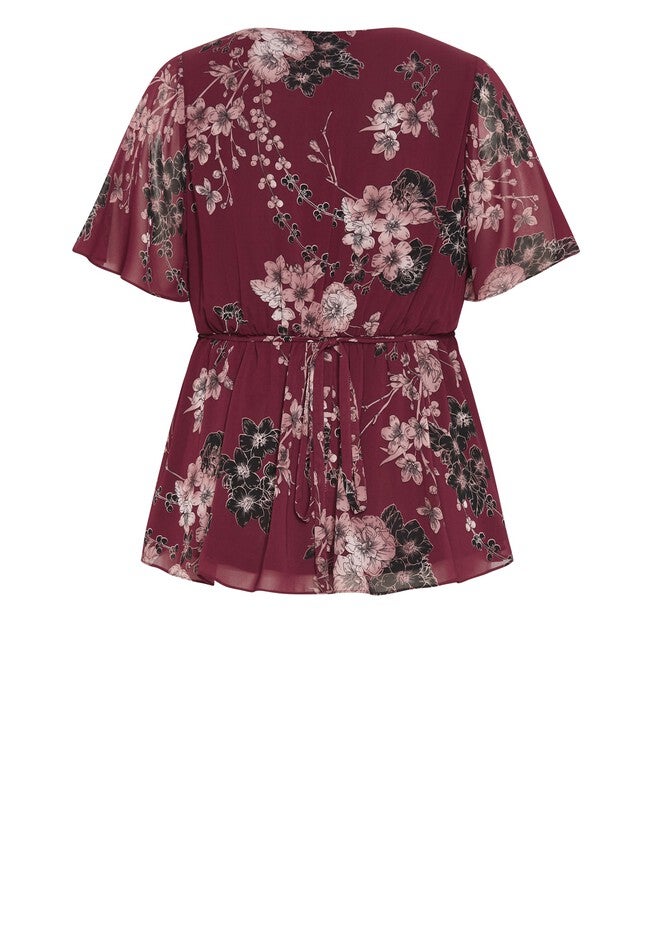 Blossom Love Top - ruby, RUBY, alternate image number 5