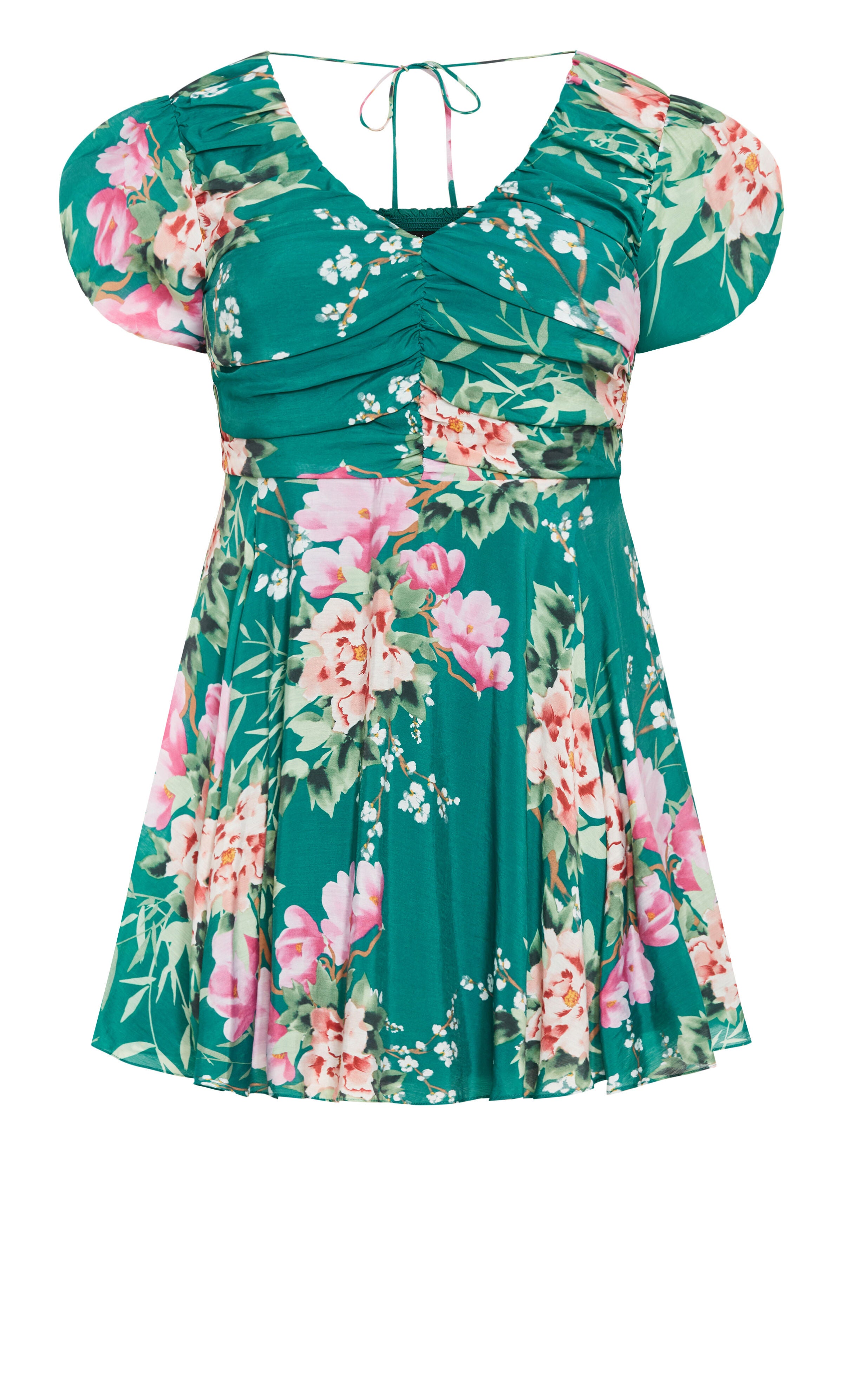 Marci Print Dress - jade, JADE SWEET BLOSSOM, alternate image number 3
