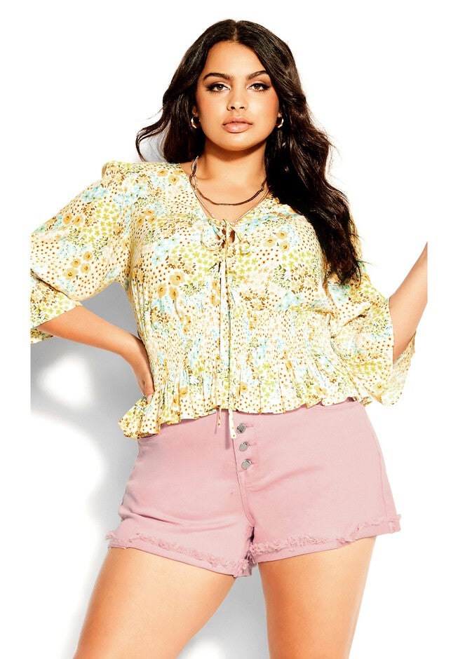 Spring Bloom Top - ivory, WHITE, hi-res image number 0