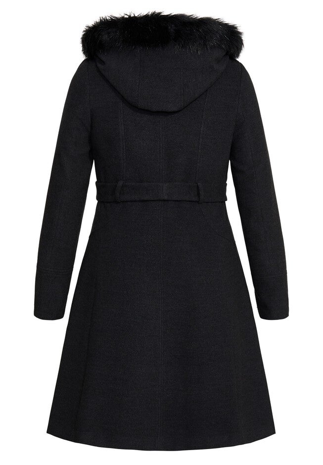 Miss Mysterious Coat - black, BLACK, alternate image number 4