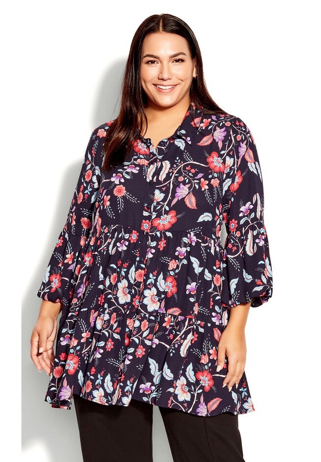 Enchant Print Tunic, ENCHANTED FLORAL, hi-res image number null