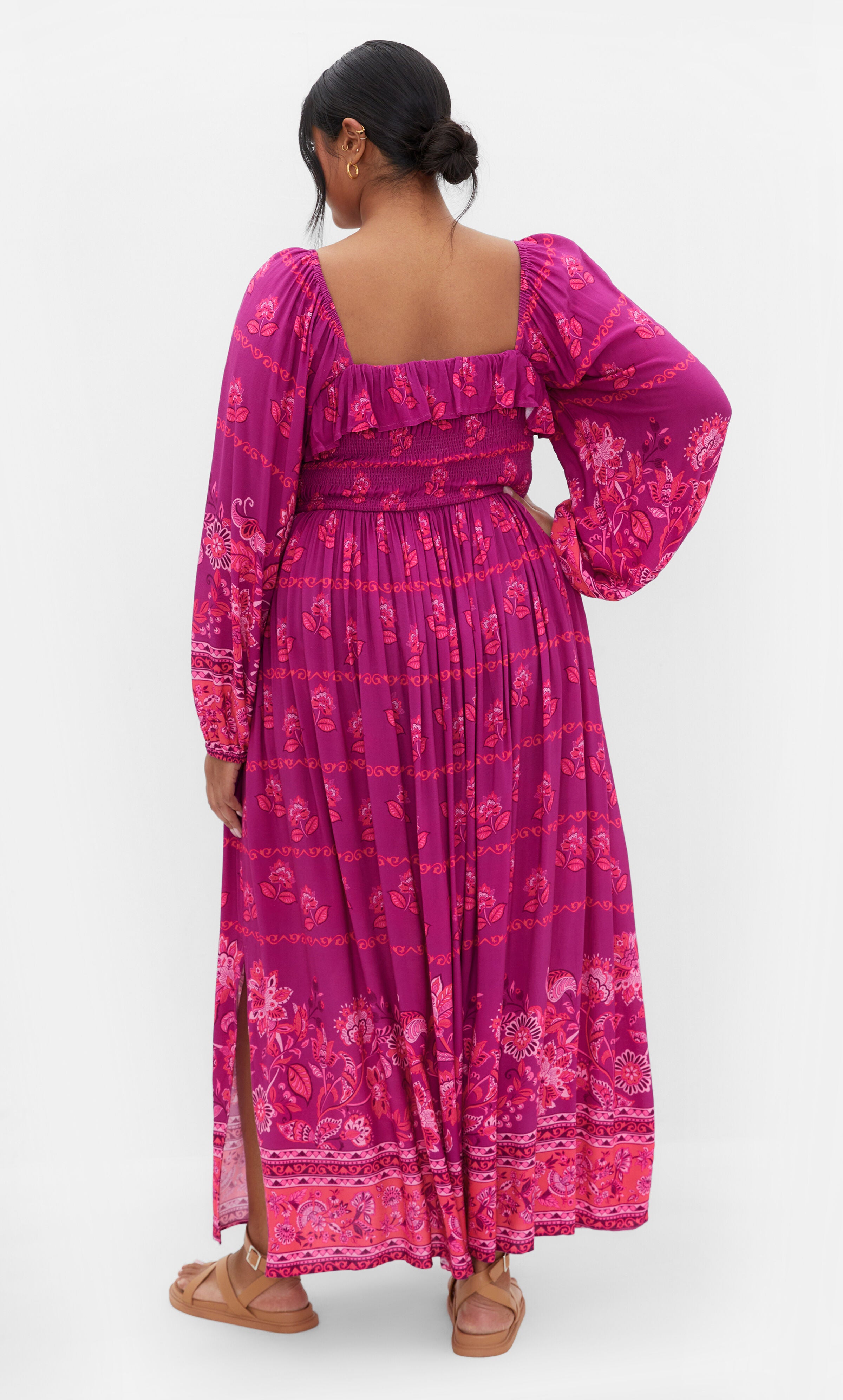 Estelle Maxi Dress - magenta, PURPLE, alternate image number 3