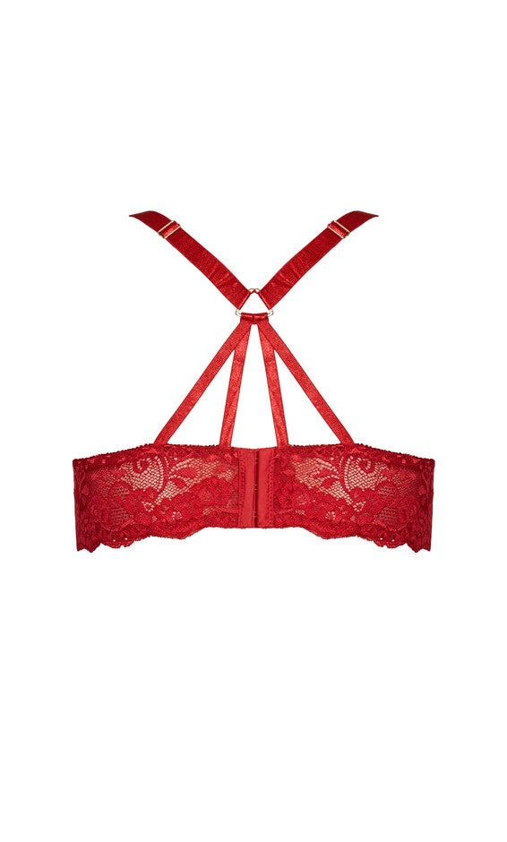 Sophie Strappy Bralette - shiraz, RED, alternate image number 4
