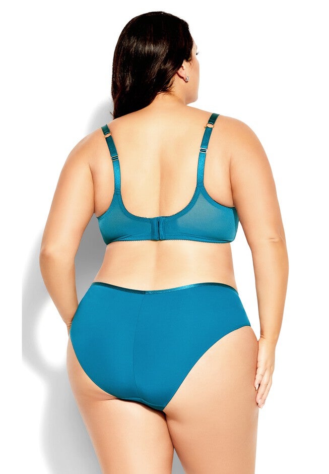Blythe Plunge Bra - teal, GREEN, on-hover image number 1