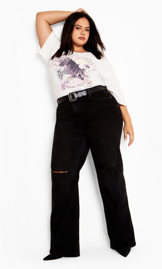 Oversized Graphic Tee - white, CLOUD KINGS CANYON, alternate image number null