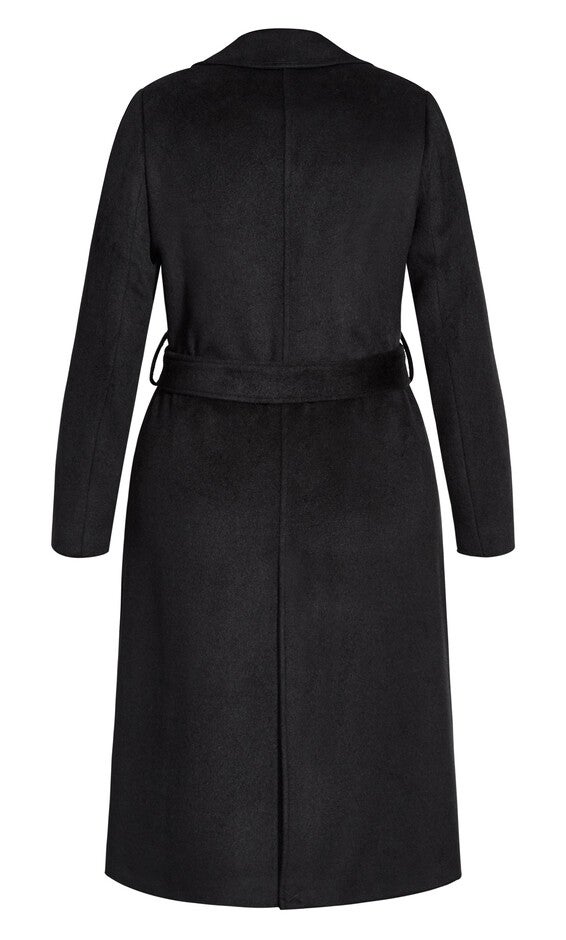 Romantic Luxe Wool Blend Coat - black, BLACK, alternate image number 6