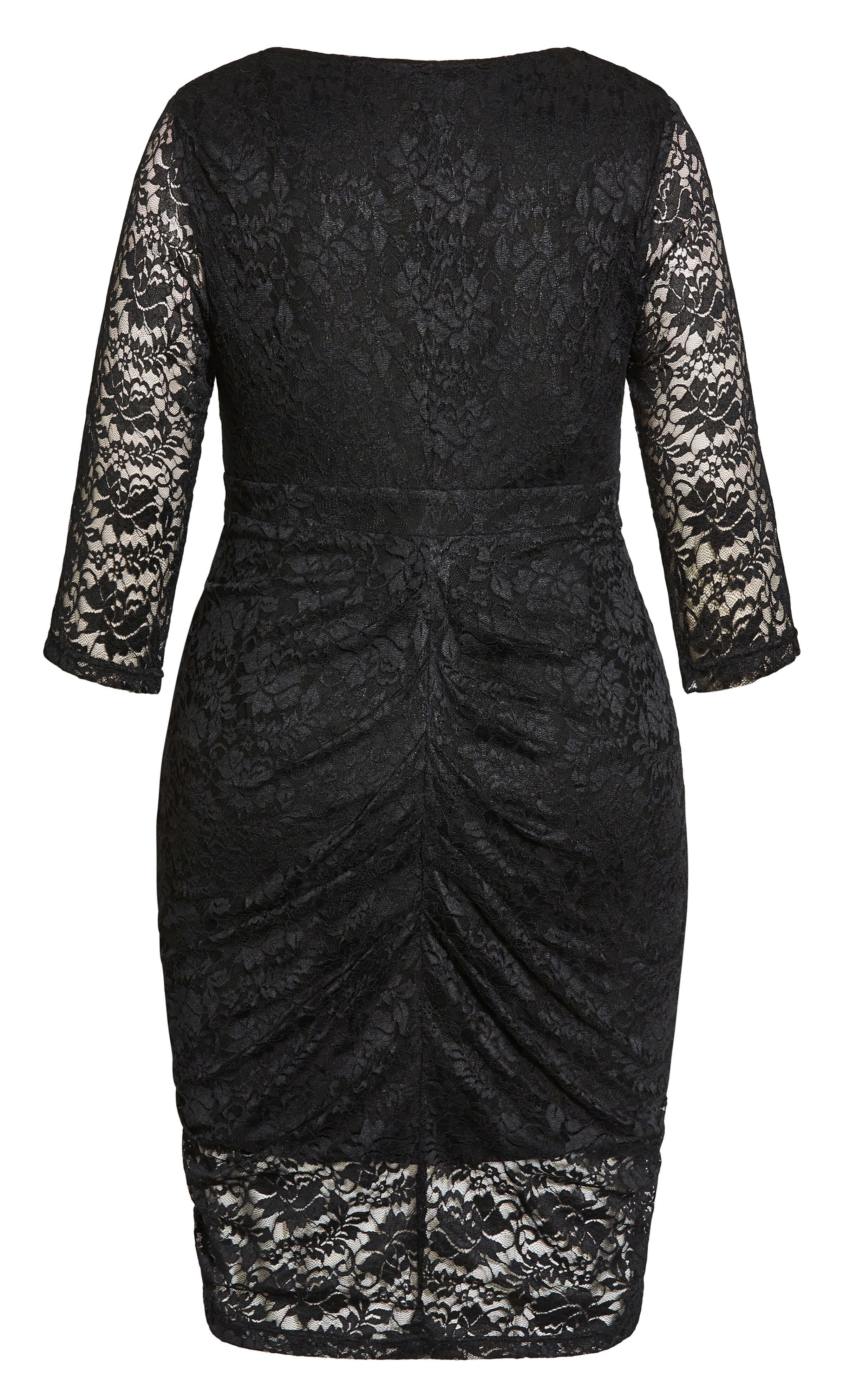 Lacey Zip Dress - black | Avenue