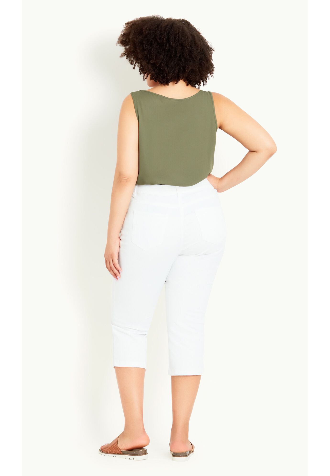 Cropped Denim Love Jeans, WHITE, on-hover image number 1