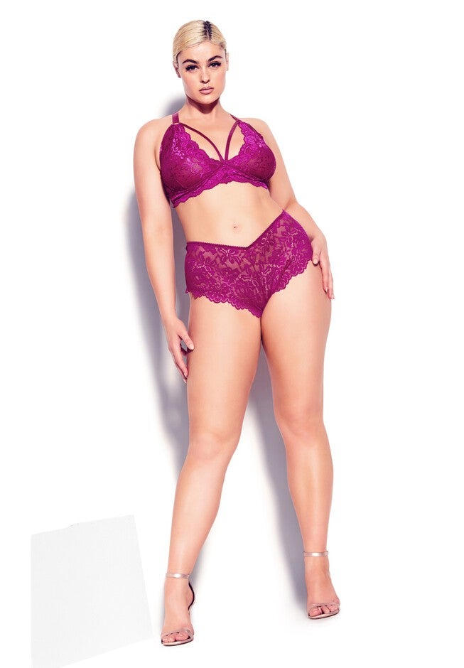 Sophie Strappy Bralette - cerise, PINK, hi-res image number 0