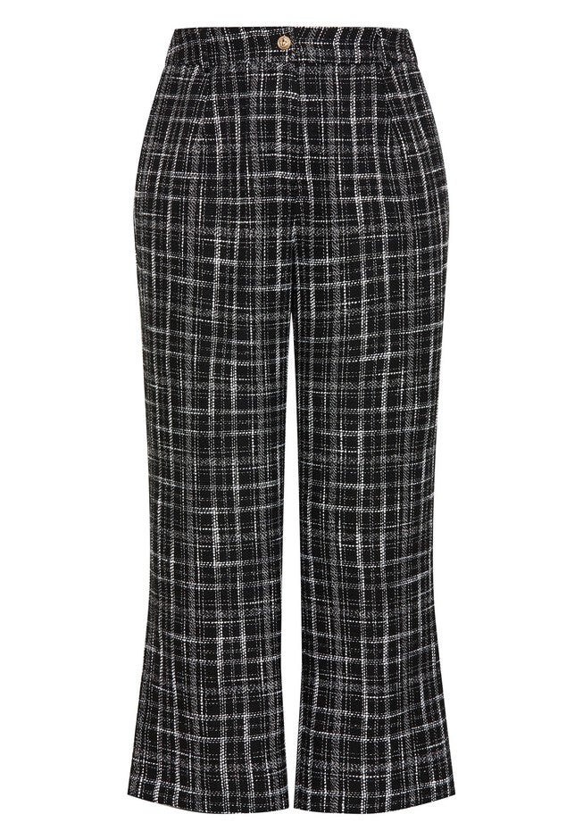 Piper Check Pant - black, BLACK, alternate image number null