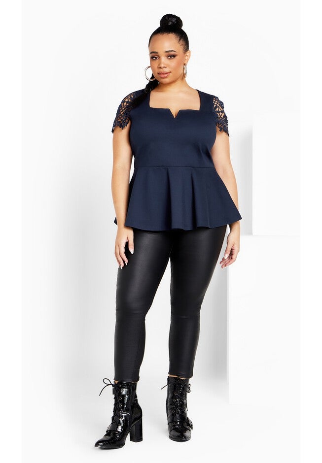 Amy Top - navy, BLUE, on-hover image number null