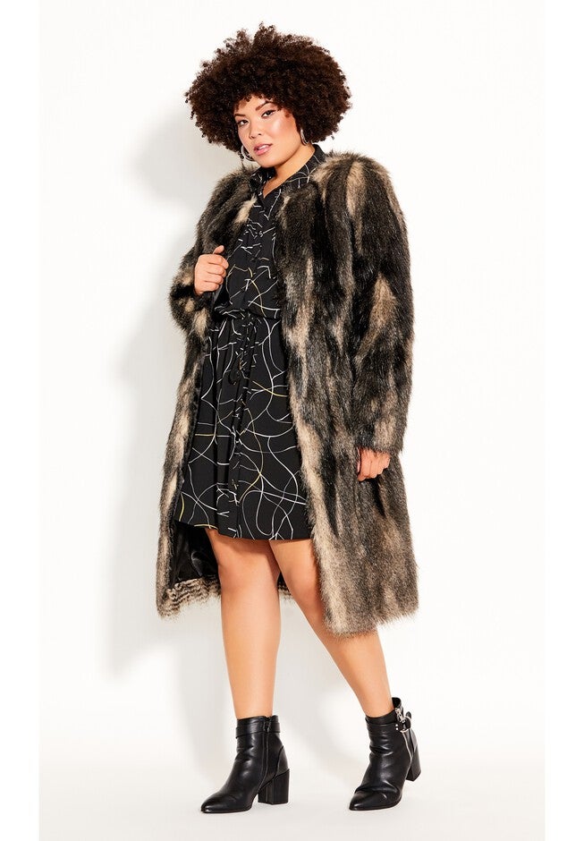 70's Diva Coat - black, BLACK, alternate image number 3
