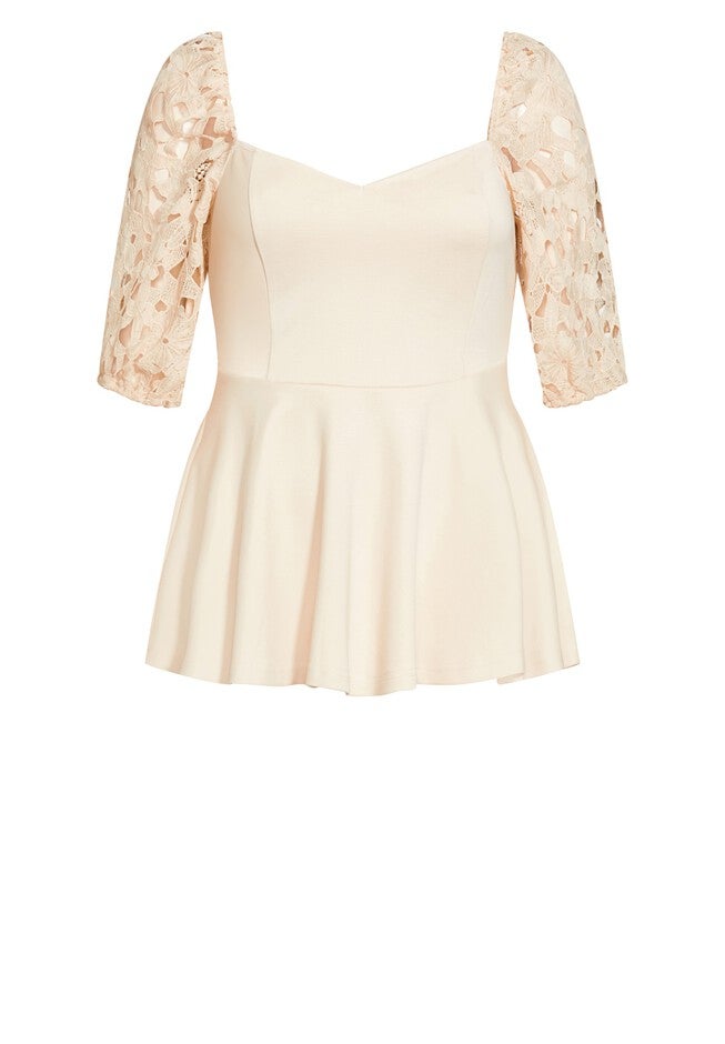 Noelle Top - buff, BEIGE, alternate image number null