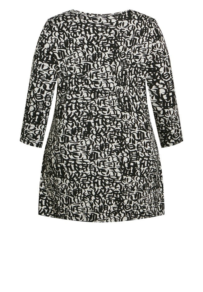 Valerie Print Tunic, GO CRAZY, alternate image number null