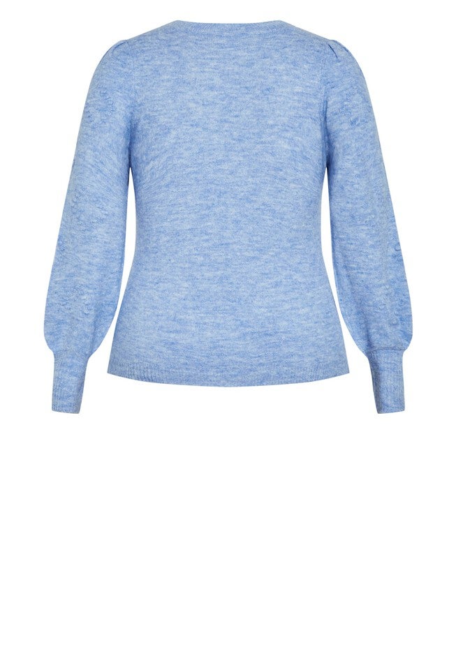 Nicky Pom Pom Sweater, SKY BLUE, alternate image number null