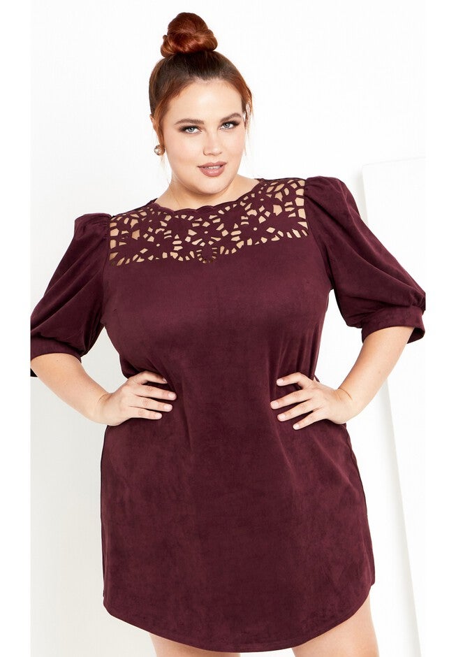 Whitney Dress - ruby, RED, alternate image number null