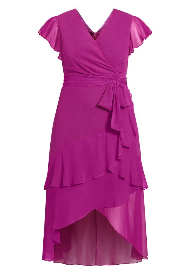 Flirty Tier Maxi Dress - magenta, PINK, alternate image number 2