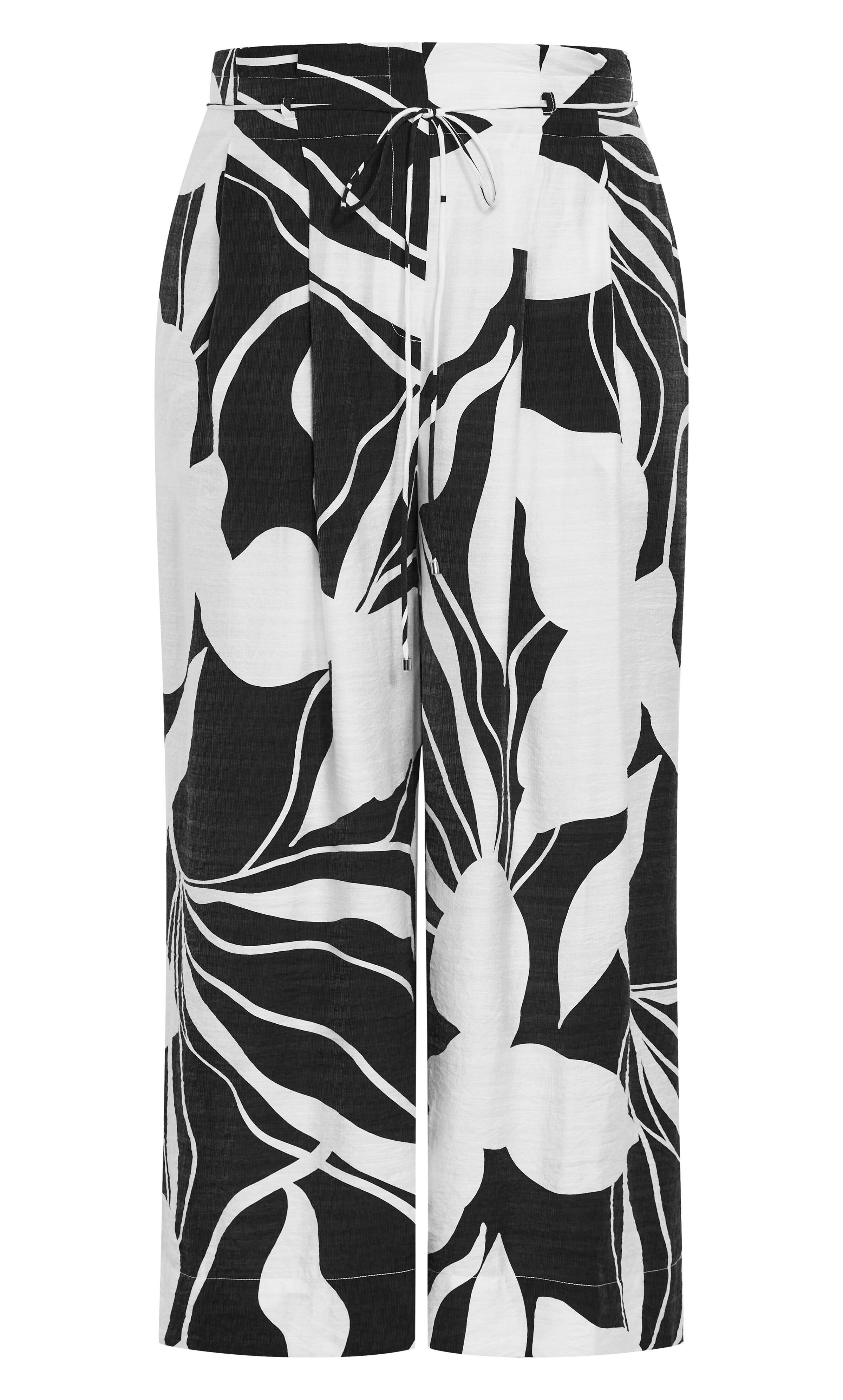 Resort Print Pant - ivory, BLACK, alternate image number 4