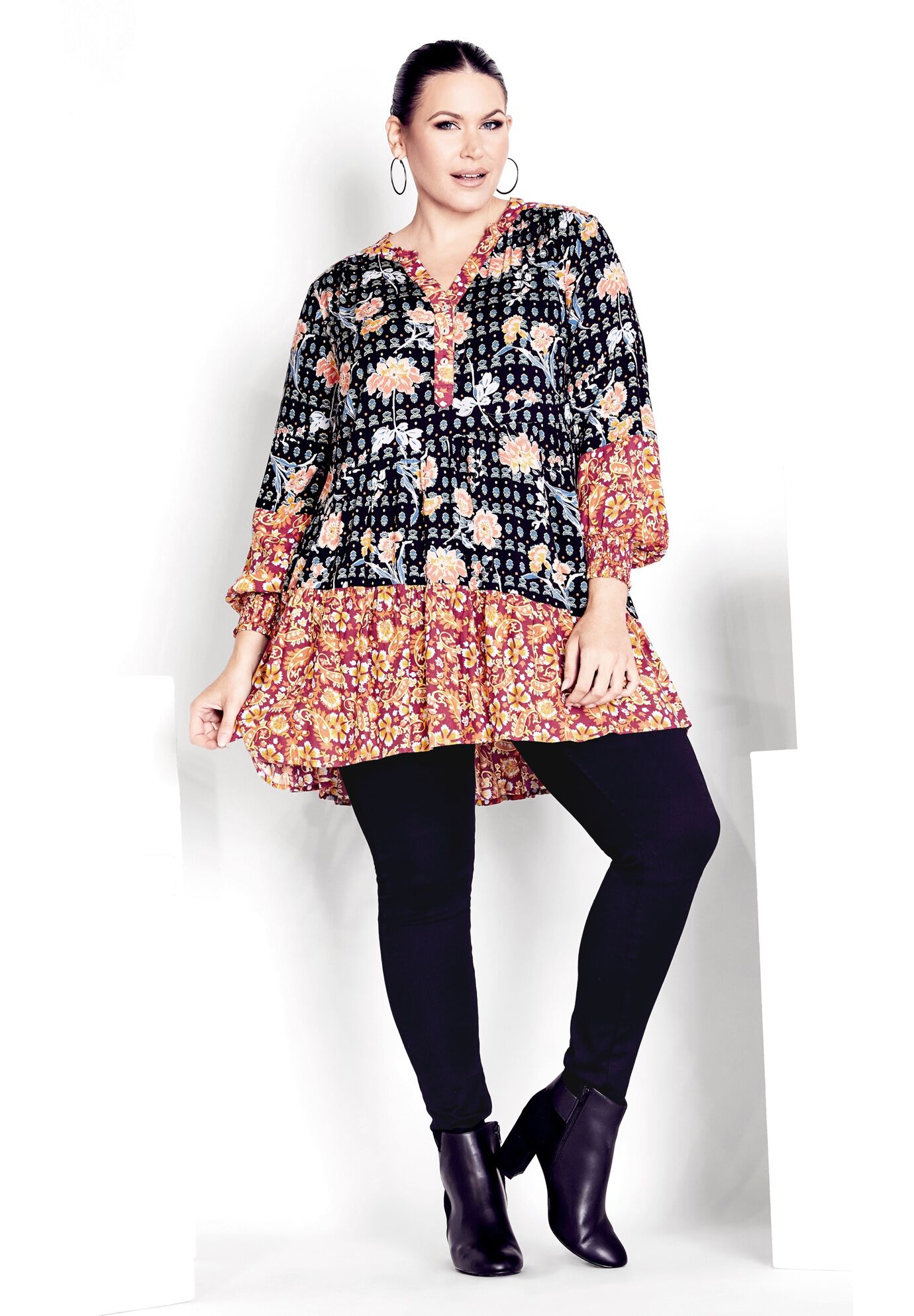 Cynthia Splice Empire Waist Tunic Avenue