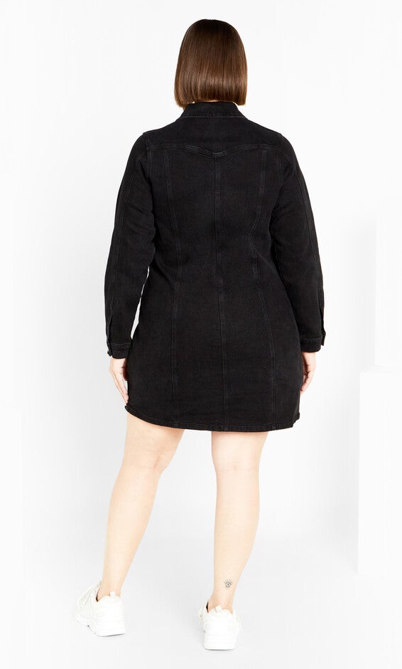 Oaklyn Dress - black wash, BLACK, alternate image number null