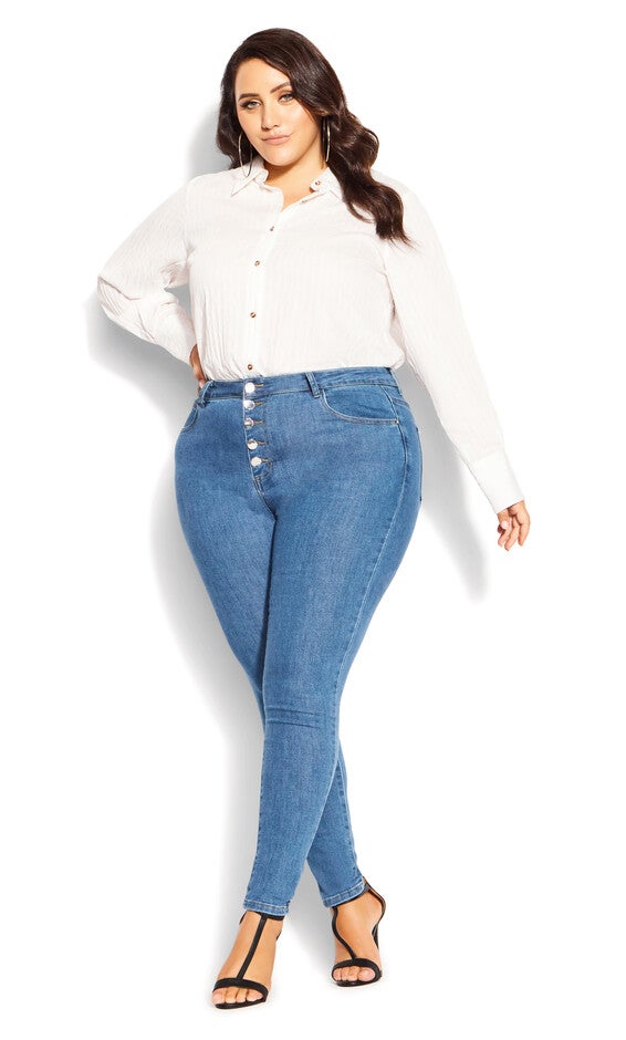 Harley Classic Skinny Jean - sapphire denim, SAPPHIRE, alternate image number null