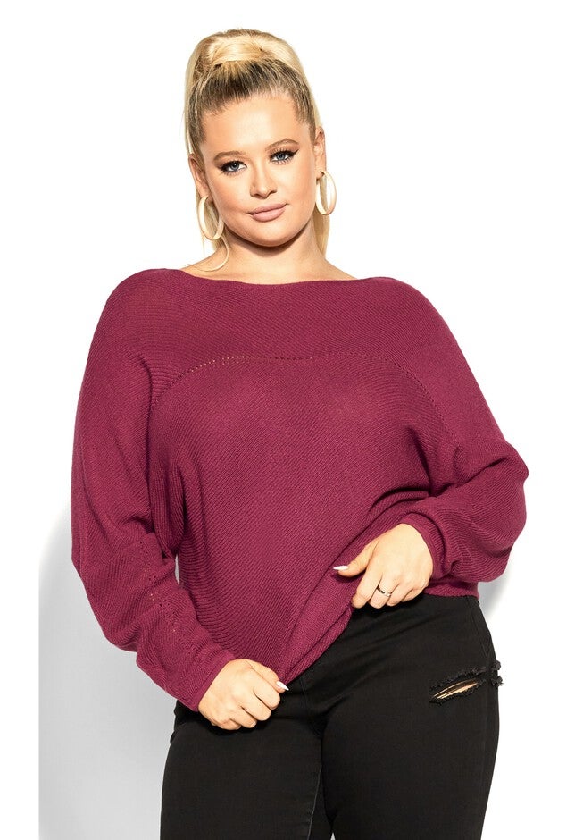 Romance Sweater - sangria, RED, hi-res image number null