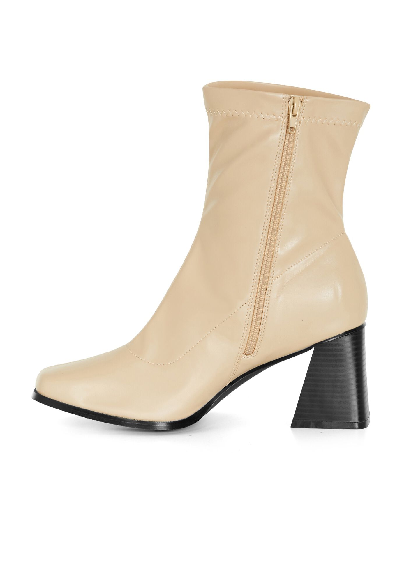 WIDE FIT Robbie Ankle Boot - bone, BONE, alternate image number 3