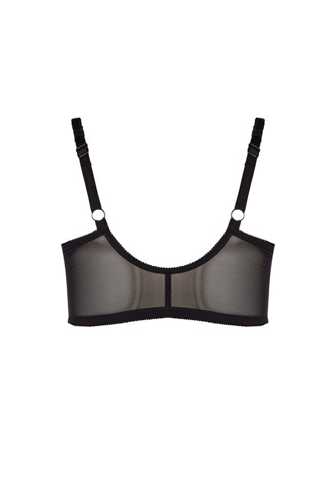 Full Coverage Wire Free Bra, BLACK, alternate image number null