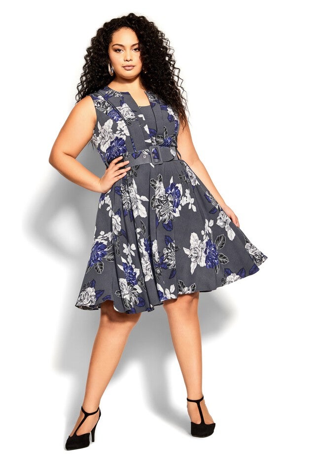 Isabel Dress - slate, GREY, hi-res image number null