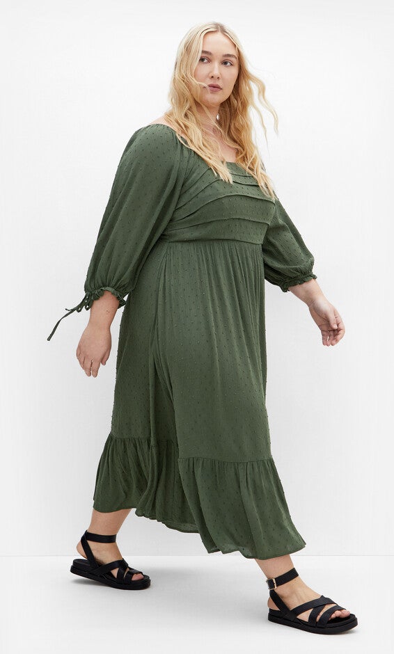 Ally Dress - khaki, KHAKI, alternate image number null