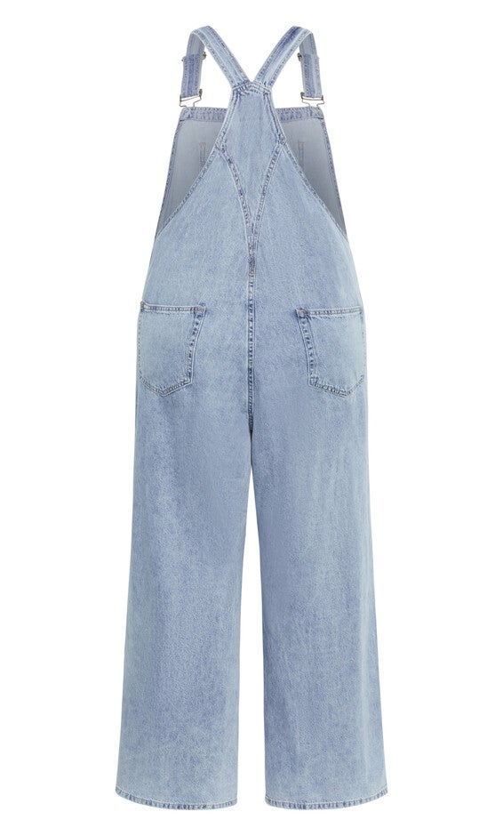Pinafore Overall - light denim, DENIM, alternate image number null
