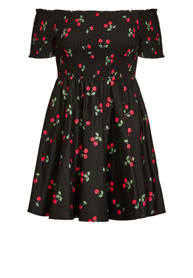 Cherry Pie Dress - black, BLACK, alternate image number 2