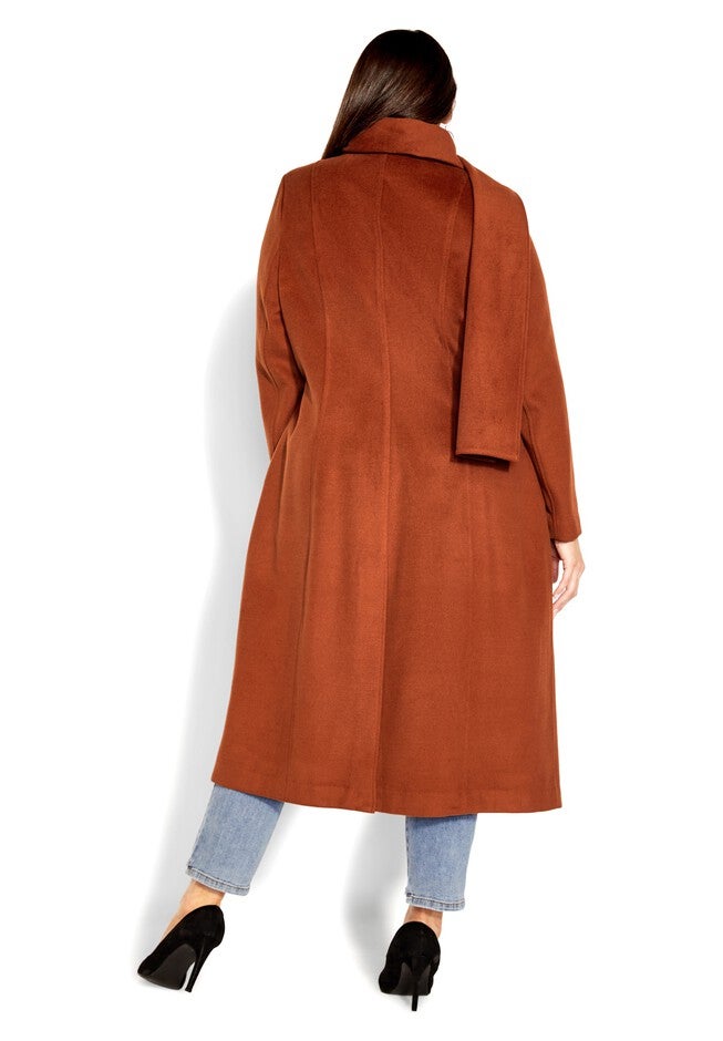 Evelyn Coat - ginger, ORANGE, alternate image number 2
