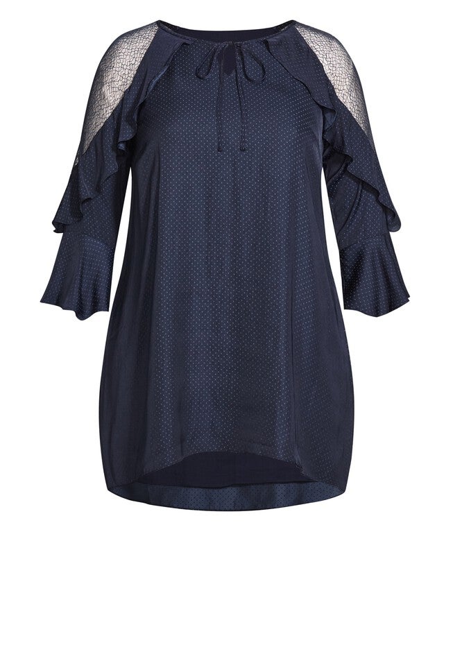 Margot L Tunic, NAVY, alternate image number null