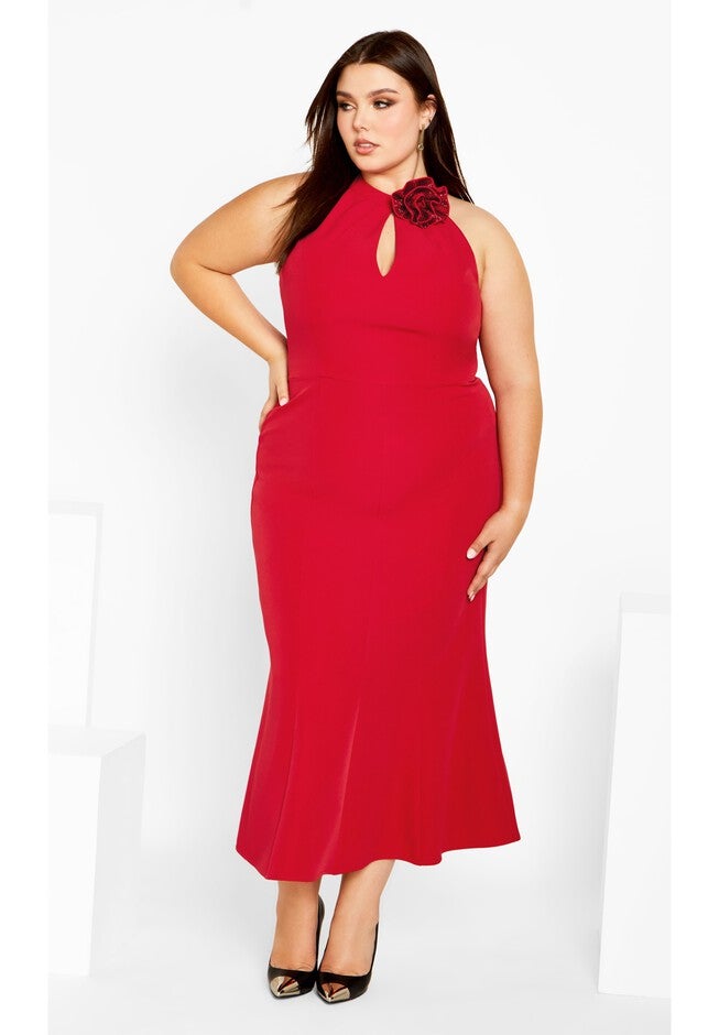 Iliana Dress - cherry, RED, hi-res image number null