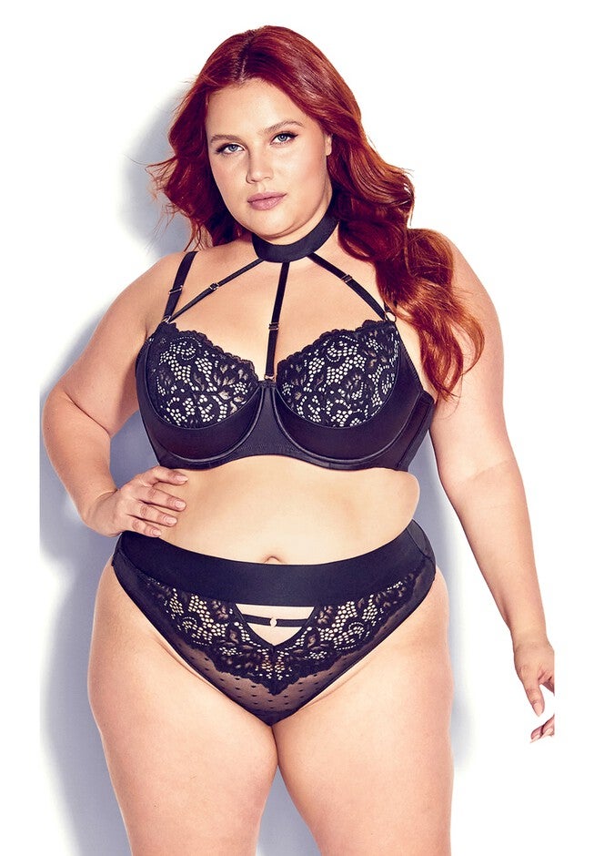 Hollie Underwire Demi Bra - black, BLACK, hi-res image number 0