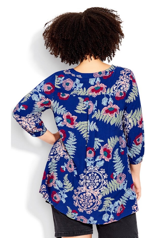 Kera Pintuck Tunic, BLUE EASE, on-hover image number null