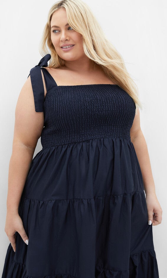 Haven Midi Dress - navy, NAVY, alternate image number null