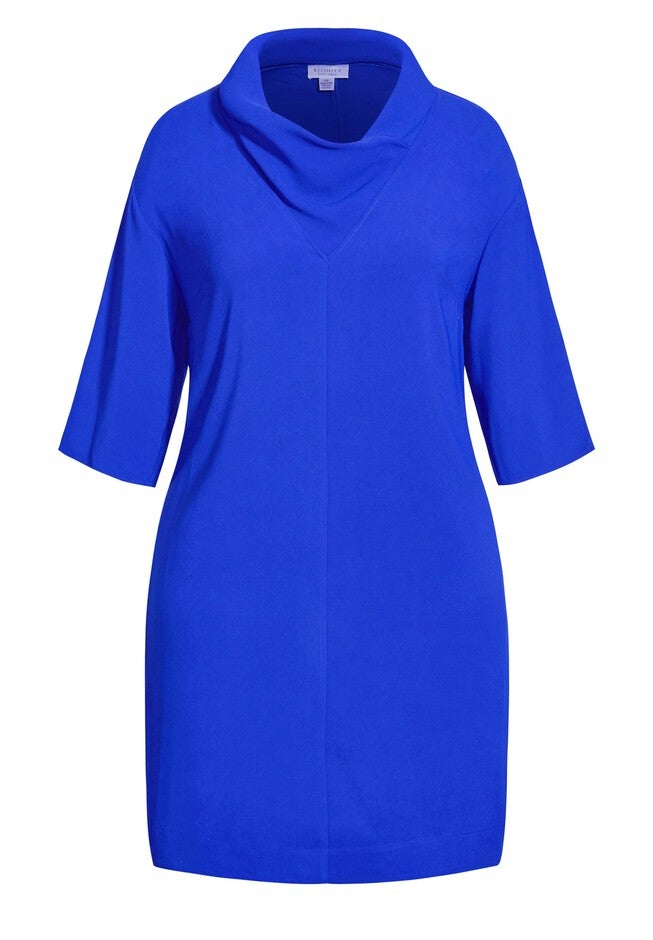 Refinity Cowl Dress - cobalt, BLUE, alternate image number 5