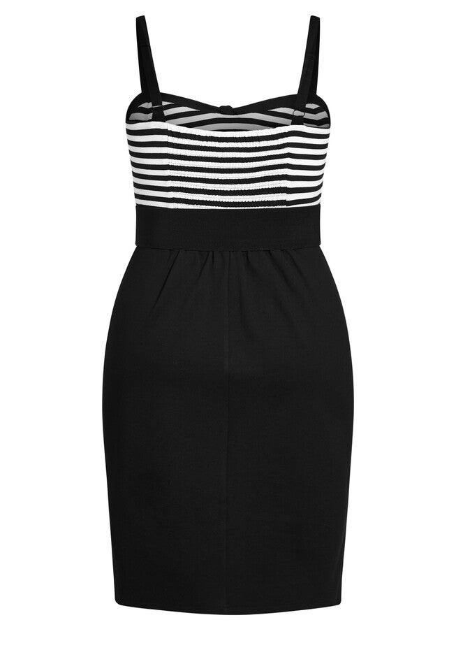 Hello Sailor Dress - black, BLACK, alternate image number 4
