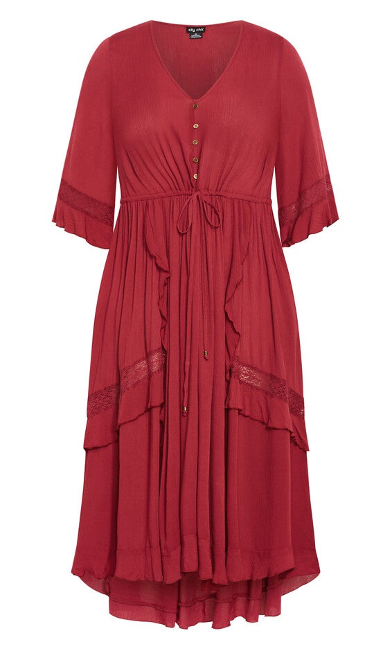 Cadence Dress - shiraz, RED, alternate image number null