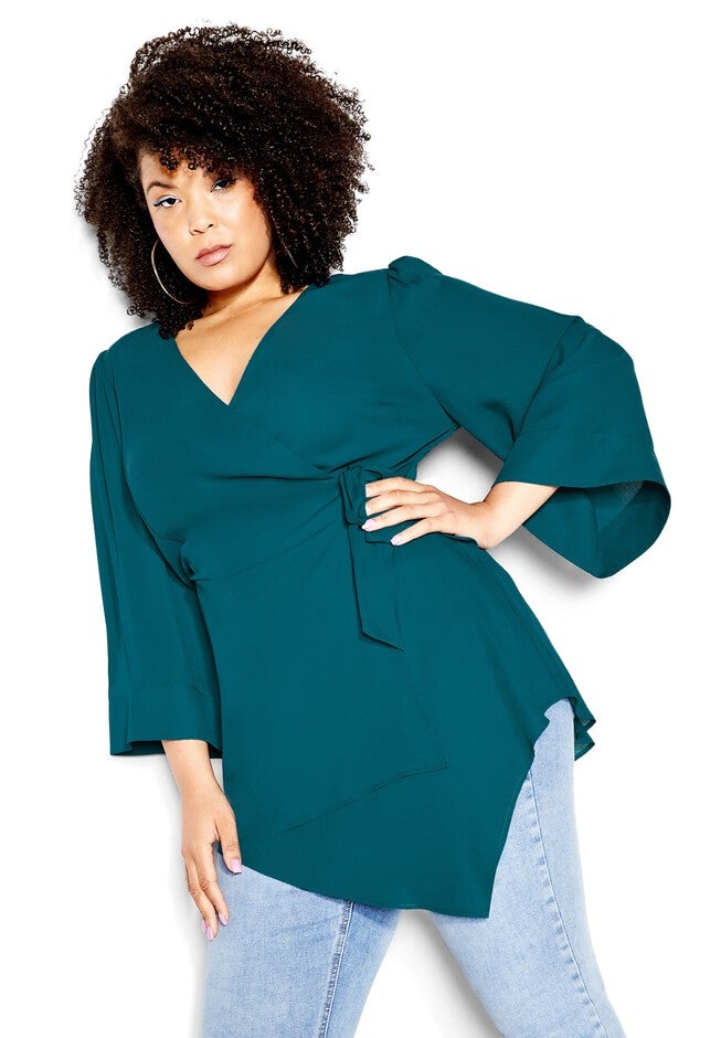 Shibara Vibes Top - teal, GREEN, alternate image number null